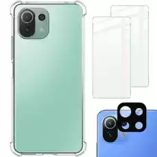 Etui 2x szkło obiektyw Bizon Case Clear Pack do Xiaomi Mi 11 Lite 5G 5G NE przezroczyste Telefony i akcesoria Akcesoria telefoniczne Etui