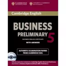 Cambridge English Business 5 Preliminary Selfstudy Pack Książki Podręczniki i lektury