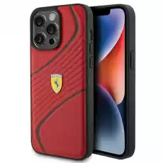 Ferrari FEHCP15XPTWR iPhone 15 Pro Max 67 czerwonyred hardcase Twist Metal Logo Telefony i akcesoria Akcesoria telefoniczne Etui