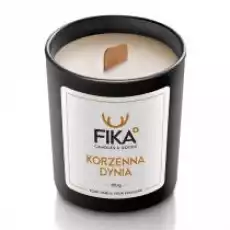 Fika CandlesGoods Świeca sojowa Korzenna Dynia 160 ml Dom i ogród Wyposażenie wnętrz Świece i aromaterapia