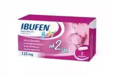 IBUFEN BABY 125mg x 5 czopków Zdrowie i uroda Zdrowie Leki Środki przeciwbólowe