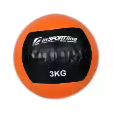 Piłka lekarska 3 kg Wallball Insportline Sport i rekreacja Siłownia i fitness Piłki lekarskie i gimnastyczne