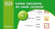 PUS Łatwe ćwiczenia do nauki czytania część 3 Książki Nauki humanistyczne