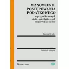 Wznowienie postępowania podatkowego Książki Prawo akty prawne