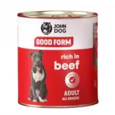 John Dog Good form karma mokra dla psa wołowina 800 g Dom i ogród Artykuły zoologiczne Psy