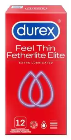 PREZERWATYWA DUREX Fetherlite Elite x 12szt Zdrowie i uroda Zdrowie Antykoncepcja