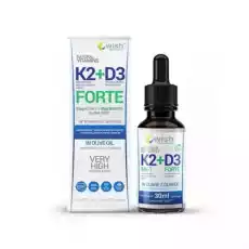 Wish K2 D3 Forte 30 ml 900 porcji Sport i rekreacja Odżywki i suplementy Witaminy i minerały