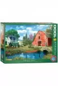 Puzzle 1000 el Czerwona stodoła Dla dziecka Zabawki Puzzle