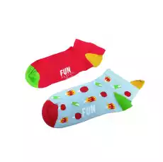 Skarpety FUNSOCKS UNISEX ORGANIC COTTON MOTIFS SNEAKER 2P Odzież obuwie dodatki Galanteria i dodatki Skarpety