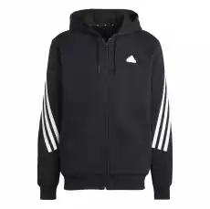 Bluza z kapturem męska adidas FUTURE ICONS 3STRIPES FZ czarna IC6712 Odzież obuwie dodatki Bluzy i swetry