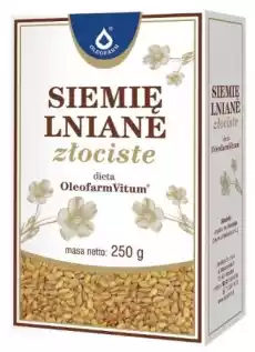 Siemię lniane złociste 250g Oleofarm Artykuły Spożywcze Zdrowa żywność