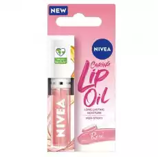 Caring Lip Oil pielęgnujący olejek do ust Rose 55 ml Zdrowie i uroda Kosmetyki i akcesoria Pielęgnacja twarzy Pielęgnacja ust