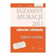 Egzaminy Aplikacje Radcowska I Adwokacka Książki Podręczniki i lektury