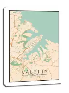 Valetta mapa kolorowa obraz na płótnie Wymiar do wyboru 20x30 cm Dom i ogród Wyposażenie wnętrz Dekoracja Obrazy i plakaty