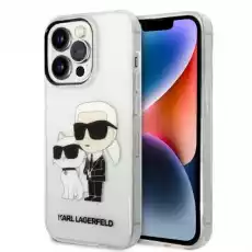 Karl Lagerfeld KLHCP14LHNKCTGT iPhone 14 Pro 61 transparent hardcase IML GLIT NFT KarlChoupette Telefony i akcesoria Akcesoria telefoniczne Etui