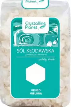 SÓL KŁODAWSKA GRUBO MIELONA 600 g CRYSTALLINE PLANET Artykuły Spożywcze Przyprawy