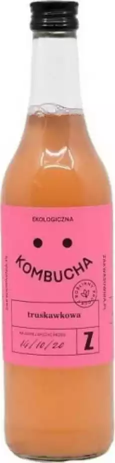 KOMBUCHA TRUSKAWKOWA BIO 500 ml ZAKWASOWNIA Artykuły Spożywcze Napoje