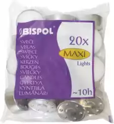 Bispol Maxi podgrzewacze 20 sztuk Dom i ogród Wyposażenie wnętrz Świece i aromaterapia