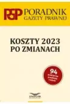 Koszty 2023 po zmianach Książki Prawo akty prawne