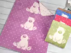 Kocyk dla dzieci SWEET BEAR Greno 5 kolorów lawenda 100 x 150 Dla dziecka Pokoik dziecięcy Koce i narzuty dziecięce