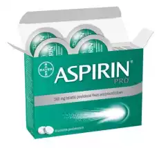 Aspirin Pro 500mg x 8 tabletek Zdrowie i uroda Zdrowie Leki Środki przeciwbólowe