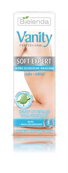 Bielenda Vanity Soft Expert Zestaw Do Depilacji Ultra Nawilżający Ciało Bikini Krem 100ml Zdrowie i uroda Kosmetyki i akcesoria Pielęgnacja ciała Depilacja