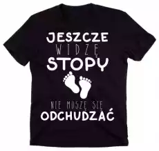 śmieszna męska koszulka jeszcze widzę stopy Odzież obuwie dodatki Odzież męska Koszulki męskie