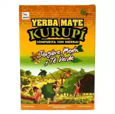 Yerba Mate Kurupi Ginger Mint and Green Tea 500 g Zdrowie i uroda