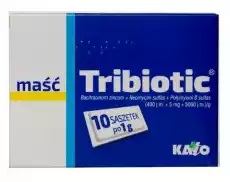 TRIBIOTIC maść 1g x 10 saszetek Zdrowie i uroda Zdrowie Apteczki i materiały opatrunkowe