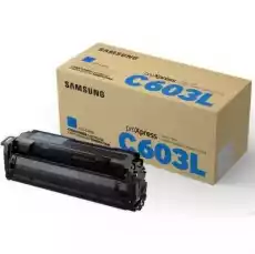 Toner Oryginalny Samsung CLTC603L SU080A Błękitny DARMOWA DOSTAWA w 24h Komputery Drukarki i skanery Materiały eksploatacyjne do drukarek Tonery i bębny