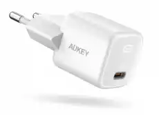 AUKEY PAB1 White Omnia Mini ładowarka sieciowa 1xUSBC Power Delivery 20W 3A Telefony i akcesoria