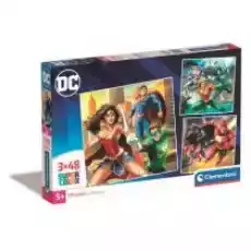 Puzzle 3x48 el Super Kolor DC Justice League Clementoni Dla dziecka Zabawki Puzzle