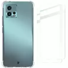 Etui 2x folia Bizon Case Clear Pack do Motorola Moto G72 przezroczyste Telefony i akcesoria Akcesoria telefoniczne Etui