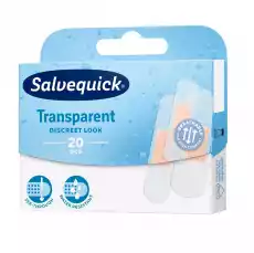 Salvequick Transparent plastry opatrunkowe przezroczyste 20szt Zdrowie i uroda Zdrowie Urządzenia i akcesoria medyczne