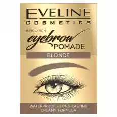 Eveline Eyebrow Pomade wodoodporna pomada do brwi blonde 4g Zdrowie i uroda Kosmetyki i akcesoria Makijaż i demakijaż Makijaż oczu