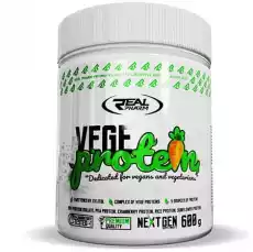 REAL PHARM VEGE PROTEIN BIAŁKO WEGAŃSKIE PROSZEK 600G Zdrowie i uroda Zdrowie Witaminy minerały suplementy diety