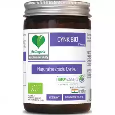 Cynk Ekstrakt Bio 60 Tabletek 75 mg Be Organic Artykuły Spożywcze