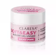 Claresa Żel budujący SOFTEASY BUILDER GEL MILKY PINK 90g Zdrowie i uroda Kosmetyki i akcesoria Manicure i pedicure Żele do paznokci