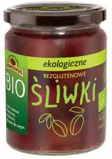 ŚLIWKI MARYNOWANE BEZGLUTENOWE BIO 540 ml 280 g KOWALEWSKI Artykuły Spożywcze Przetwory