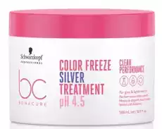 Schwarzkopf BC Color Freeze Silver maska ochładzająca kolor pH 45 500ml Zdrowie i uroda Kosmetyki i akcesoria Pielęgnacja i stylizacja włosów Maski do włosów