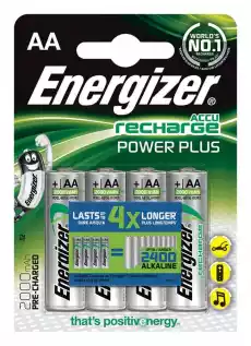 Baterie akumulatorki Energizer Power Plus AA2000mAh 4szt Biuro i firma Meble biurowe