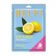 Bergamo Help Sheet Mask maska do twarzy z Witaminą 25ml Zdrowie i uroda Kosmetyki i akcesoria Pielęgnacja twarzy Maseczki