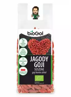 JAGODY GOJI SUSZONE BIO 100 g BIOGOL Artykuły Spożywcze Bakalie i suszone owoce