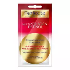 Perfecta MultiKolagen Retinol maska na twarz szyję i dekolt 8ml Zdrowie i uroda Kosmetyki i akcesoria Pielęgnacja twarzy Maseczki