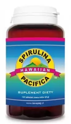 SPIRULINA PACIFICA 500mg x 120 tabletek Zdrowie i uroda Zdrowie