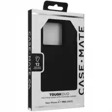 Etui CaseMate Tough Duo do iPhone 15 Pro czarne Telefony i akcesoria Akcesoria telefoniczne Pokrowce i kabury do telefonów