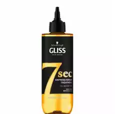 Gliss 7sec Express Repair Treatment Oil Nutritive 200ml Zdrowie i uroda Kosmetyki i akcesoria Pielęgnacja i stylizacja włosów Odżywki do włosów