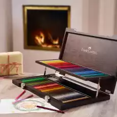 KREDKI POLYCHROMOS FABERCASTELL 120 KOLORÓW W OZDOBNEJ KASECIE Biuro i firma Akcesoria biurowe Artykuły plastyczne