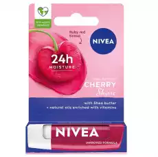 Nivea Pielęgnująca pomadka do ust Cherry Shine 48g Zdrowie i uroda Kosmetyki i akcesoria Pielęgnacja twarzy Pielęgnacja ust