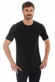 Brubeck SS10220 koszulka męska czarny Sport i rekreacja Odzież sportowa Uniwersalna